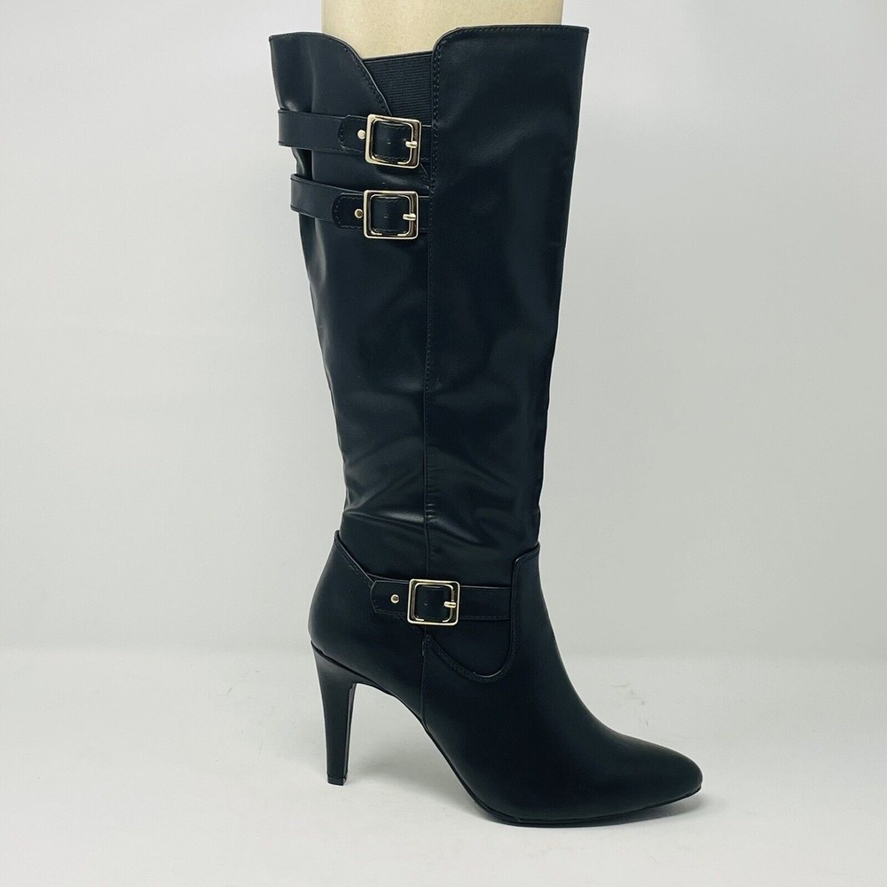 Rialto Cahoon Tall Knee-High Boots in Black Womans SZ 9.5 M